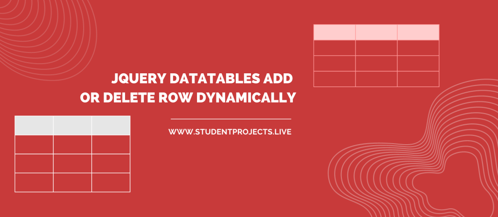 Jquery Datatables Add or Delete row Dynamically