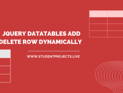 Jquery Datatables Add or Delete row Dynamically