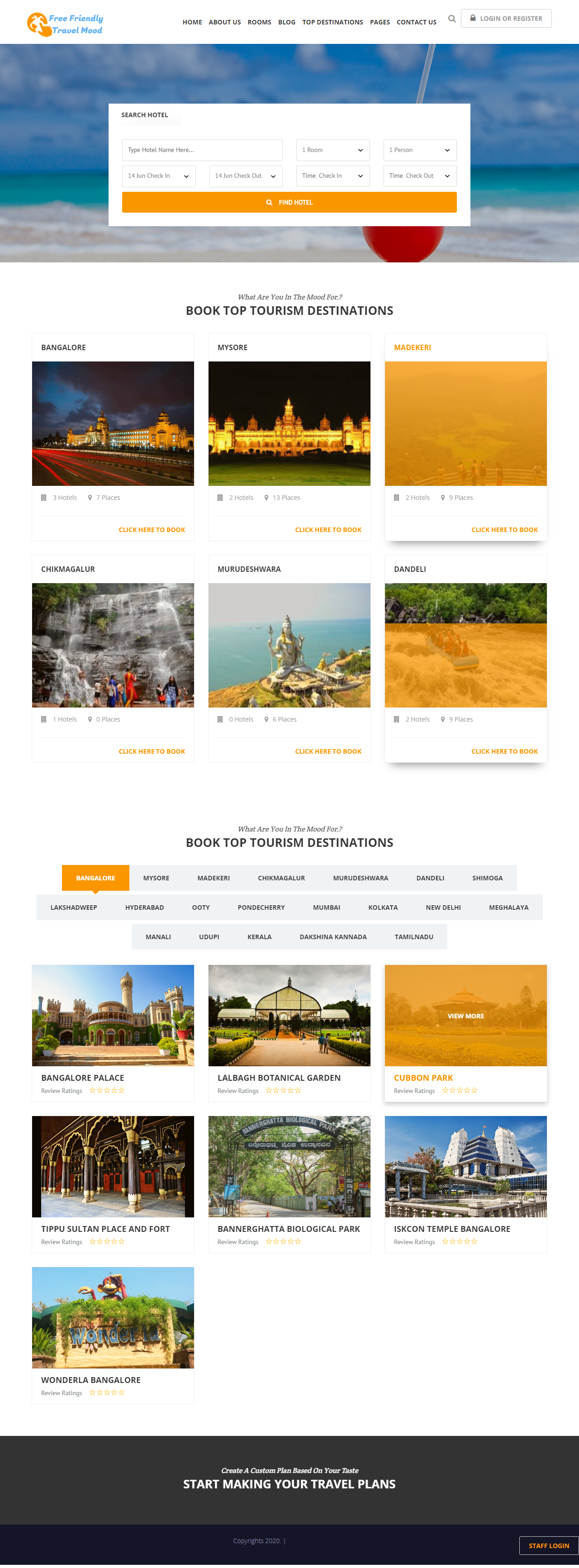 Online Tours and Travels Booking System