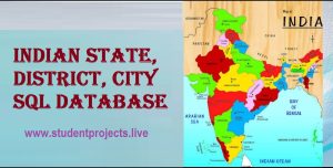 Indian State, District, City SQL Database
