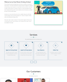 PHP-MySQL Online Driving School Project