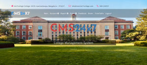 college management system screenshot