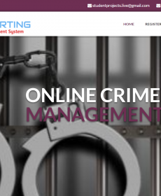 Online Crime Management System