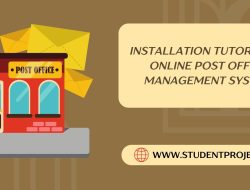 How to Install Online Post Office Project in Local system?