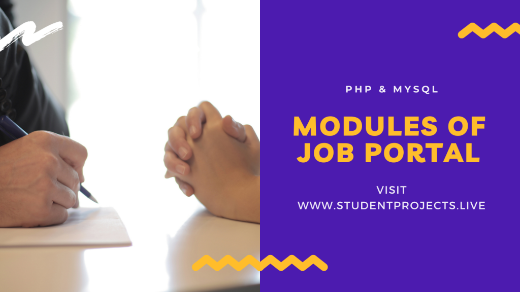 Modules of Job Portal