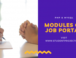 Modules of Job Portal