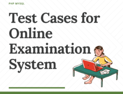 Test Cases for Online Examination System