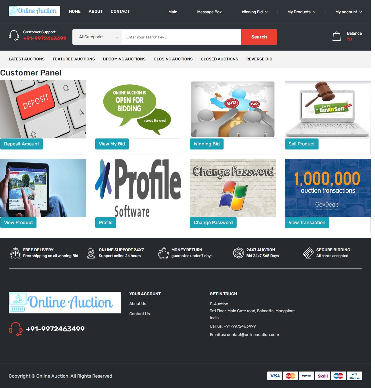 Customer Panel
