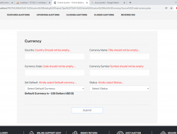 Online Auction Multi Currency Module Explained