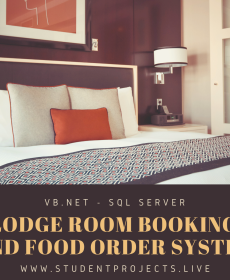 Lodge Room Booking and Food order System VB.NET & SQL Server