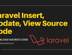 Laravel Insert, Update, View Source Code
