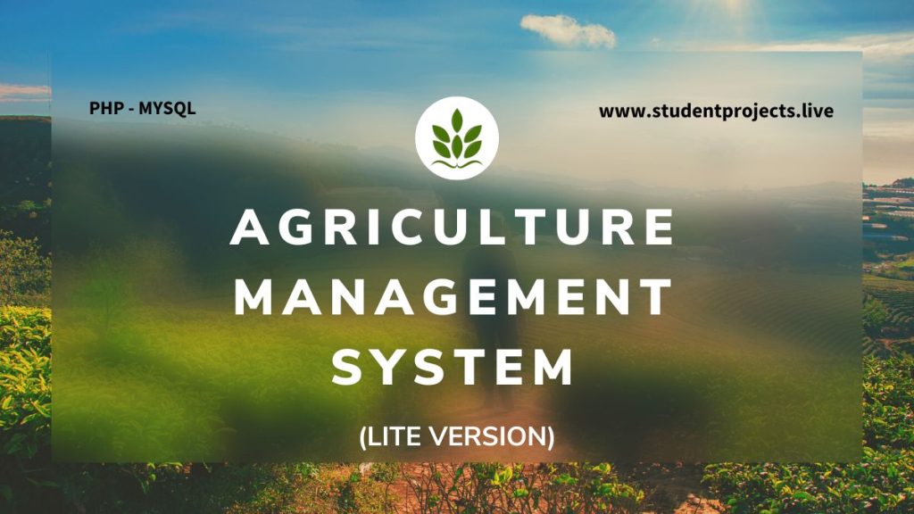 Agriculture Management System Lite Version