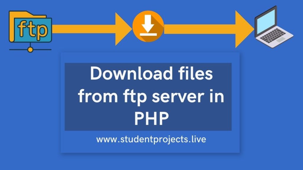 Download files from ftp server in PHP