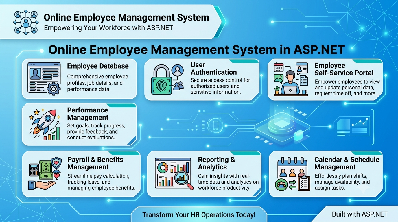 Online Employee Management system in ASP.NET