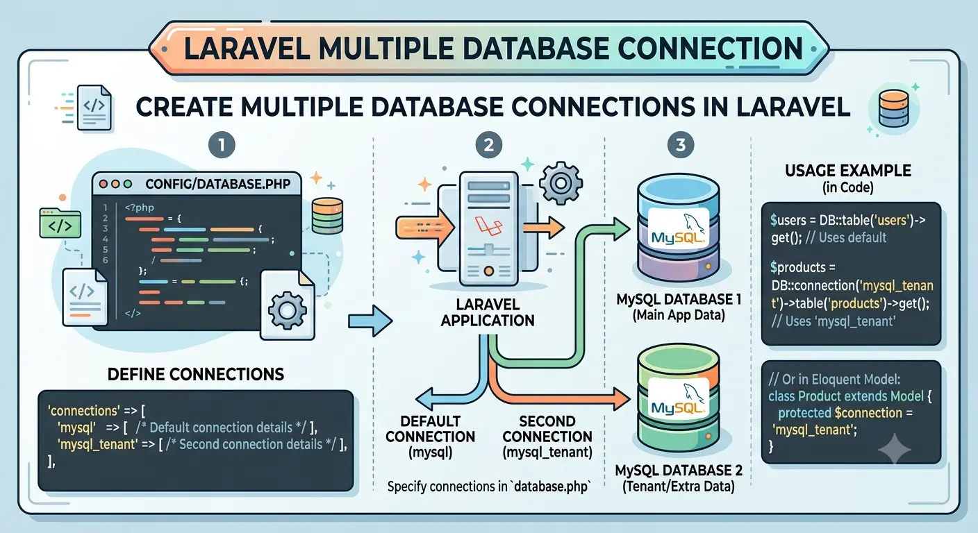 Multiple Database Connection in Laravel